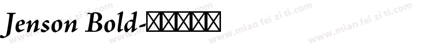 Jenson Bold字体转换